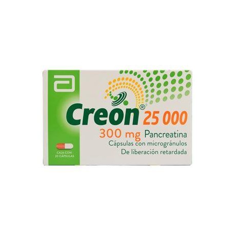 CREON 25000 CAJA * 20 tabletas (Envíos a todos los municipios de Cundinamarca)