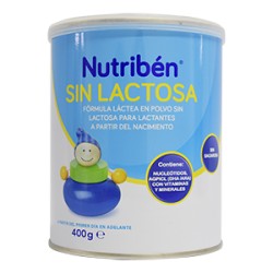 NUTRIBEN SIN LACTOSA TARRO *400 GRS (envíos a todos los municipios de cundinamarca)