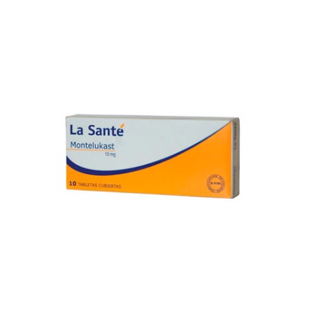 MONTELUKAST 10MG (FARMACUNDINAMARCA) CAJA*10 TABLETAS LASANTE