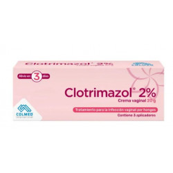 Clotrimazol crema vaginal 2% (colmed) (farmaelitecolombia) tubo*20gr