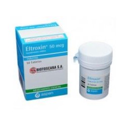 Eltroxin 50 mcg (FARMACUNDINAMARCA) Frasco* 20 Tabletas - Aspen