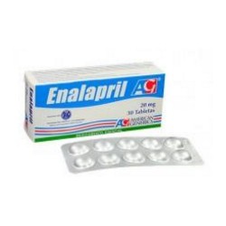 Enalapril 20 mg (FARMACUNDINAMARCA) Caja *30 Tabletas - American Generics