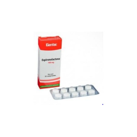 Espironolactona 100 mg (FARMACUNDINAMARCA) Caja*20 Comprimidos – Genfar