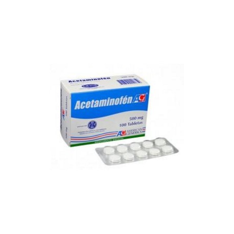 Acetaminofén 500 mg (FARMACUNDINAMARCA) Caja*100 Tabletas