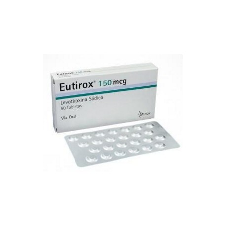 Eutirox 150 mcg (FARMACUNDINAMARCA) Caja* 50 Tabletas - Merck