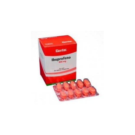 Ibuprofeno 800 mg (FARMACUNDINAMARCA) Caja*50 Tabletas Recubiertas - Genfar