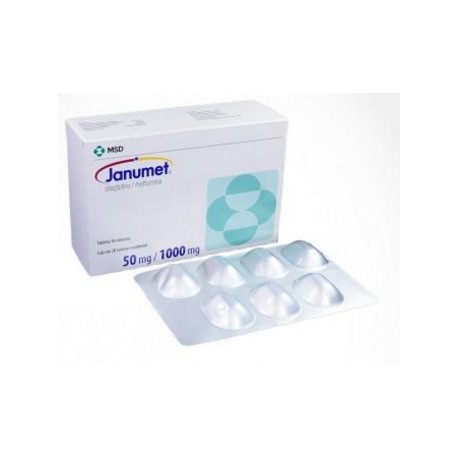 Janumet 50 mg /1000 mg (FARMACUNDINAMARCA) Caja*28 Tabletas Recubiertas - MSD