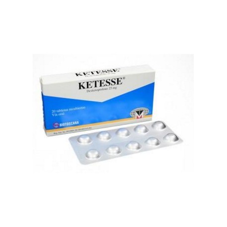 Ketesse 25 mg (FARMACUNDINAMARCA) Caja*20 Tabletas Recubiertas _Biostoscana