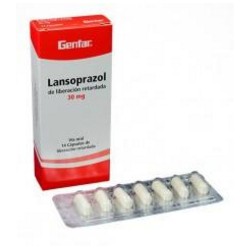 Lansoprazol 30 mg (FARMACUNDINAMARCA) Caja*14 Cápsulas de Liberación Retardada_Genfar