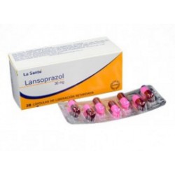 Lansoprazol 30 mg (FARMACUNDINAMARCA) Caja*28 Cápsulas de Liberación Retardada_La Santé