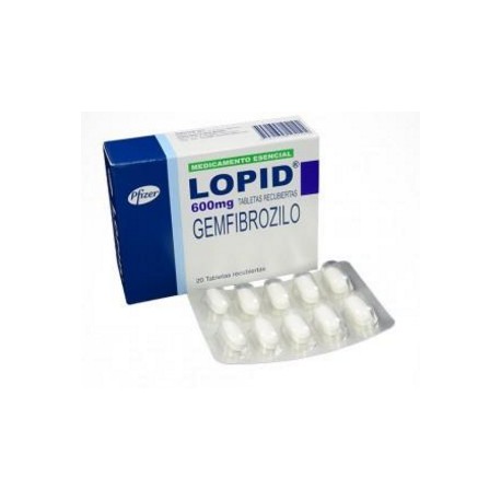 Lopid 600 mg (FARMACUNDINAMARCA) Caja*20 Tabletas Recubiertas_Pfizer