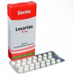 Losartán 50 mg (FARMACUNDINAMARCA) Caja*30 Comprimidos Recubiertos _Sanofi Aventis