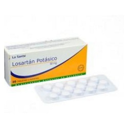 Losartán Potásico 50 mg (FARMACUNDINAMARCA) Caja*30 Tabletas Cubiertas – La Santé