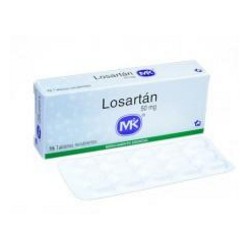 Losartán 50 mg (FARMACUNDINAMARCA) Caja*15 Tabletas Recubiertas _Tecnoquímicas