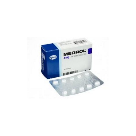 Medrol 4 mg (FARMACUNDINAMARCA) Caja*30 Tabletas - Pfizer