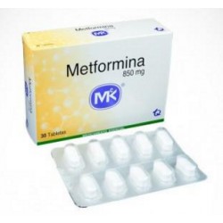 Metformina 850 mg (FARMACUNDINAMARCA) Caja*30 Tabletas _Tecnoquímicas