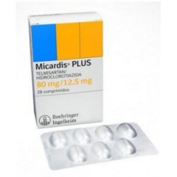 Micardis Plus 80 mg / 12.5 mg (FARMACUNDINAMARCA) Caja*28 Comprimidos - Boehringer Ingelheim