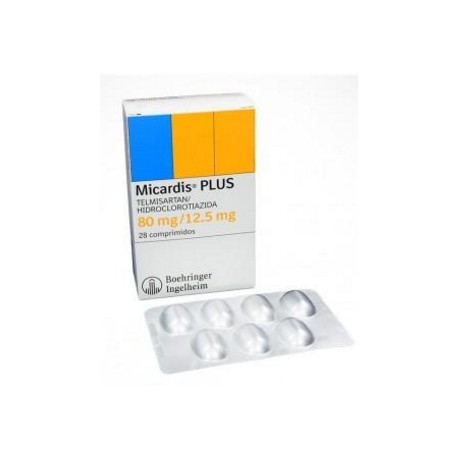 Micardis Plus 80 mg / 12.5 mg (FARMACUNDINAMARCA) Caja*28 Comprimidos - Boehringer Ingelheim