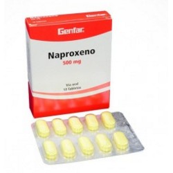 Naproxeno 500 mg (FARMACUNDINAMARCA) Caja *10 Tabletas_Genfar