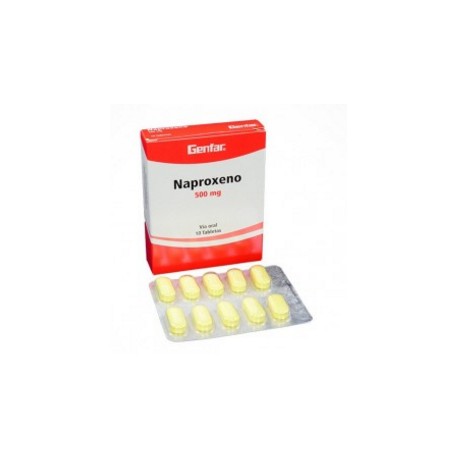 Naproxeno 500 mg (FARMACUNDINAMARCA) Caja *10 Tabletas_Genfar