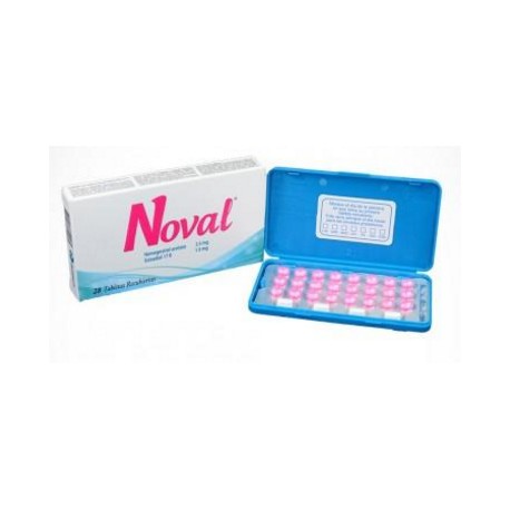 Noval 2.5 mg / 1.5 mg (FARMACUNDINAMARCA) Caja*28 Tabletas_Laboratorios Synthesis