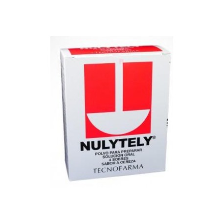 Nulytely Caja *4 Sobres (FARMACUNDINAMARCA) Sabor a Cereza Polvo Para Preparar_Tecnofarma