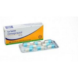 Omeprazol 20 mg (FARMACUNDINAMARCA) Caja*16 Cápsulas_Laboratorios La Santé