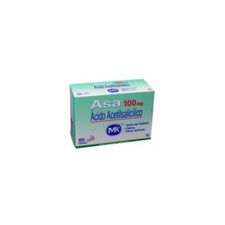 Asa 100 mg Analgésico (FARMACUNDINAMARCA) caja*100 tabletas