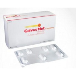 Galvus Met 50 mg / 1000 mg (FARMACUNDINAMARCA) Caja*56 Comprimidos Recubiertos - Novartis