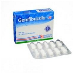 Gemfibrozilo 600 mg (FARMACUNDINAMARCA) Caja*20 Tabletas Recubiertas_American Generics