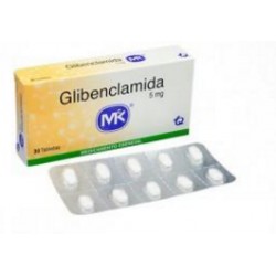 Glibenclamida 5 mg (FARMACUNDINAMARCA) Caja*30 Tabletas_Tecnoquímicas