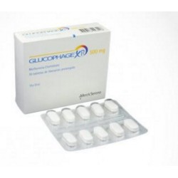 Glucophage R 500 mg (FARMACUNDINAMARCA) Caja*30 Tabletas De Liberación Prolongada_Merck Serono