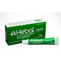 Hebal 20 g (FARMACUNDINAMARCA) Tubo*7 Cánulas Ungüento - LaFrancol