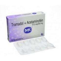 Tramadol +Acetaminofén 37,5 mg /325 mg (FARMACUNDINAMARCA) Caja*10 Tabletas Cubiertas _Tecnoquimicas