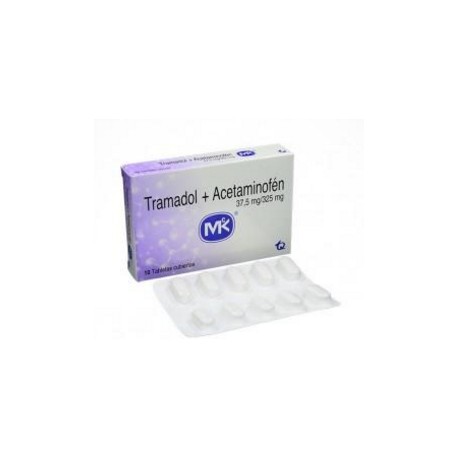 Tramadol +Acetaminofén 37,5 mg /325 mg (FARMACUNDINAMARCA) Caja*10 Tabletas Cubiertas _Tecnoquimicas