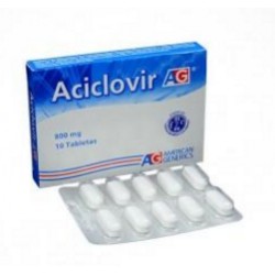 Aciclovir 800 mg (FARMACUNDINAMARCA) Caja*10 Tabletas_American Generics