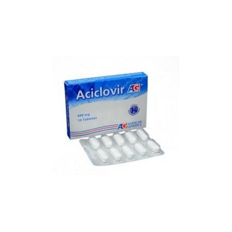 Aciclovir 800 mg (FARMACUNDINAMARCA) Caja*10 Tabletas_American Generics