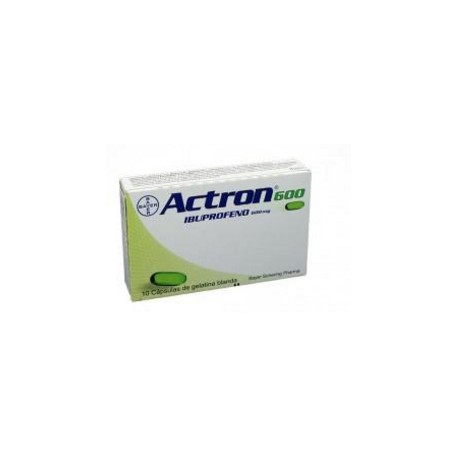 Actron 600 mg( ENVIOS REGIONALES Y NACIONAL) Caja*10 Cápsulas de Gelatina Blanda - Bayer