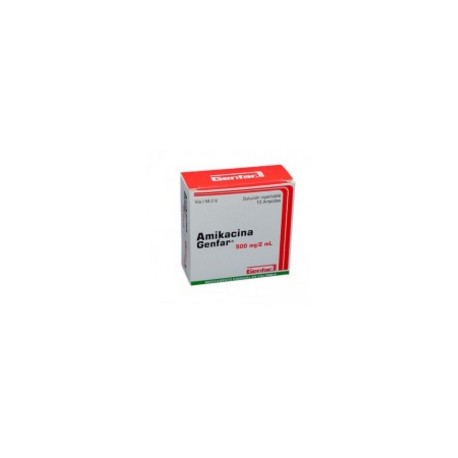 Amikacina 500 mg / 2 mL ( ENVIOS REGIONALES Y NACIONAL) Caja Con 10 Ampollas - Genfar