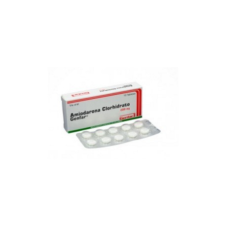 Amiodarona Clorhidrato 200 mg ( ENVIOS REGIONALES Y NACIONAL ) Caja*10 Tabletas - Genfar