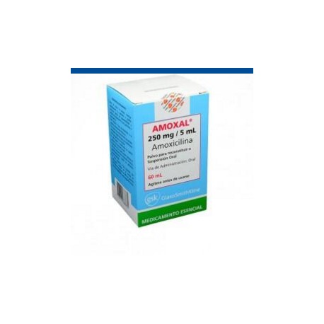 Amoxal 250 mg / 5 mL ( ENVIOS REGIONALES Y NACIONAL) Frasco*60 mL - GlaxoSmithkline