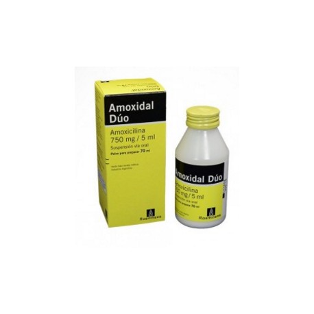 Amoxidal Dúo 750 mg / 5 mL ( ENVIOS REGIONALES Y NACIONAL) Frasco *70 mL – Roemmers