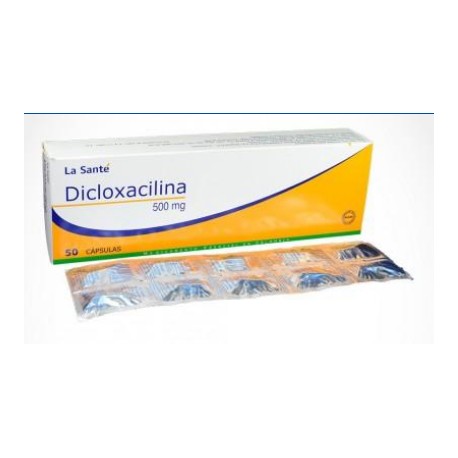 Dicloxacilina 500 mg ( ENVIOS REGIONALES Y NACIONAL) Caja* 50 Cápsulas – La Santé