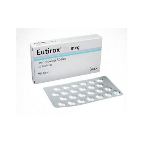 Eutirox 75 mcg ( ENVIOS REGIONALES Y NACIONAL) Caja*50 Tabletas - Merck