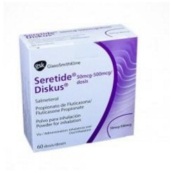 Seretide Diskus 50 mcg / 500 mcg ( ENVIOS REGIONALES Y NACIONAL ) Caja*60 Dosis – Glaxosmithkline