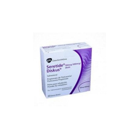 Seretide Diskus 50 mcg / 500 mcg ( ENVIOS REGIONALES Y NACIONAL ) Caja*60 Dosis – Glaxosmithkline