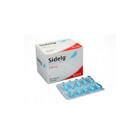 Sidelg 120 mg ( ENVIOS RELIGIONAL y NACIONAL ) Caja *60 Cápsulas – Genfar