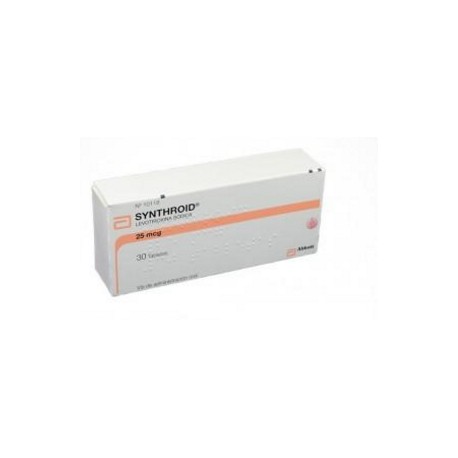 Synthroid 25 mcg ( ENVIOS REGIONALES Y NACIONAL) Caja*30 Tabletas - Abbott