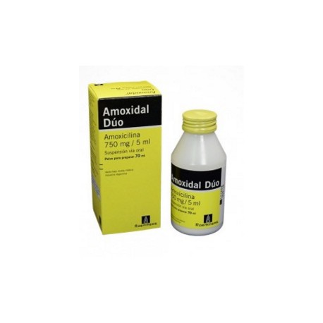 Amoxidal Dúo 750 mg / 5 mL ( ENVIOS REGIONALES Y NACIONAL) Frasco*70 mL – Roemmers