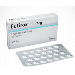 Eutirox 75 mcg (ENVIOS REGIONALES Y NACIONAL) Caja*50 Tabletas - Merck